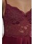 627 Bordo Saten Gecelik 3