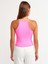 3804 Aksesuarlı Crop Top-Neon Pembe 3