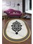 Cappio My Sweet Yazılı Siyah Oval Mutfak Halısı Makinada Yıkanabilir Kaymaz DotTaban CP393 2