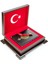 Ahşap Kadife Saklama Sandıklı Ay Yıldız Işlemeli Kur'an-I Kerim 1