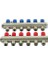 1" Kendinden Vanalı Kollektör 6 Ağızlı Set (Kırmızı - Mavi) 1