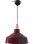 Rys Retro Metal Bordo Bakır Duylu Dekoratif Ruktik Tekli Sarkıt Kafe Mutfak Aydınlatma Çap:30 cm 1