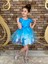 Kız Çocuk Frozen Elsa Mavi Elbise 1