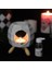 Buhurdanlık Seramik Beyaz Ahşap Ayaklı & Buhur Koku Mum Set 2