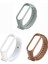 Xiaomi Mi Band 3 4 Akıllı Bileklik Silikon Kordon 3 Lü Kombin Set 1