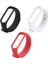 Xiaomi Mi Band 5 ve Mi Band 6 Akıllı Bileklik Kordonu Silikon 3 Lü Kombin Set 1