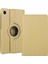 Lenovo Tab M10 TB-X605F 10.1" Dönerli Standl Kılıf 360 Derece Dönerli Standlı Gold 1