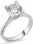 Tek Taş 0.75CT Gümüş Yüzük 1