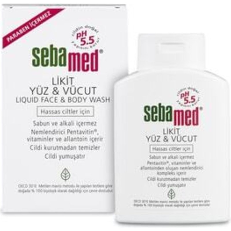 Sebamed Yüz Vücut 200ML Likit Yüz & Vücut Temizleyici
