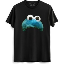 Alfa Tshirt Susam Sokağı Resim Baskılı Siyah Tshirt