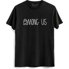 Alfa Tshirt Among Us Resimli Siyah Tshirt