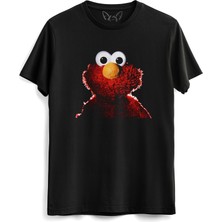 Alfa Tshirt Susam Sokağı Resimli Siyah Tshirt