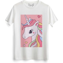 Alfa Tshirt Unicorn Beyaz Tshirt