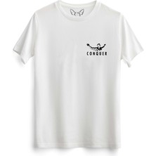 Alfa Tshirt Arnold Schwarzenegger Baskılı Beyaz Tshirt