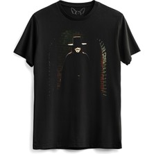 Alfa Tshirt V For Vendetta Baskılı Siyah Tshirt