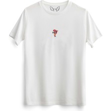 Alfa Tshirt  Animal Papağan Dijital Baskılı Beyaz Tshirt
