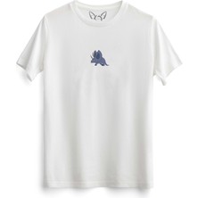 Alfa Tshirt  Animal Canavar Resim Baskılı Beyaz Tshirt