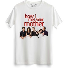 Alfa Tshirt How I Met Your Mother Resim Baskılı Beyaz Tshirt