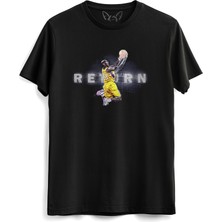Alfa Tshirt Kobe Bryant Resimli Dijital Baskılı Siyah Tshirt