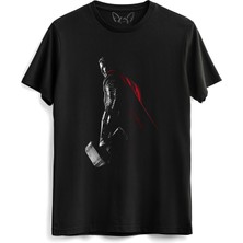 Alfa Tshirt Thor Mjolnir Tasarımlı Hammer Siyah Tshirt