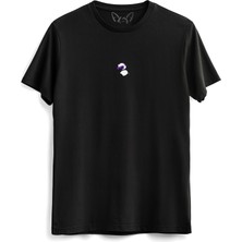 Alfa Tshirt  Animal Panda Dijital Baskılı Siyah Tshirt