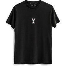Alfa Tshirt  Animal Zebra Dijital Baskılı Siyah Tshirt