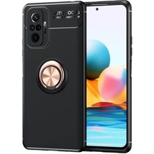 Mobicas Xiaomi Redmi Note 10 Pro Kılıf Ravel Silikon Siyah-Rose Gold