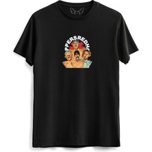 Alfa Tshirt Red Hot Chilli Peppers Dijital Baskılı Siyah Tshirt