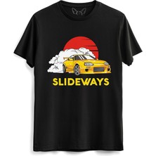 Alfa Tshirt Nissan Tasarımlı Resimli Dijital Baskılı Siyah Tshirt