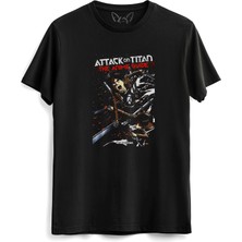 Alfa Tshirt Attack On Tıtan  Siyah Tshirt