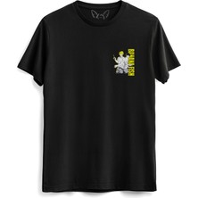 Alfa Tshirt Banana Fish Baskılı  Siyah Tshirt