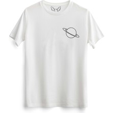 Alfa Tshirt Saturn Beyaz Tshirt