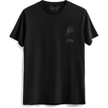 Alfa Tshirt Gemini Dijital Resim Baskılı  Siyah Tshirt