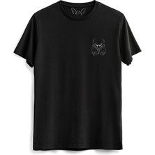 Alfa Tshirt Eagle Dijital Baskılı  Siyah Tshirt
