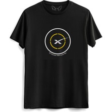 Alfa Tshirt Space x Baskılı  Siyah Tshirt