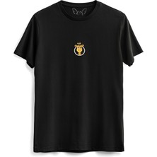 Alfa Tshirt  Animal Zürafa Dijital Baskılı Çocuk Siyah Tshirt