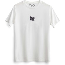 Alfa Tshirt  Animal Tilki  Baskılı Çocuk Beyaz Tshirt