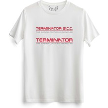 Alfa Tshirt Terminatör Resim Baskılı Çocuk Beyaz Tshirt