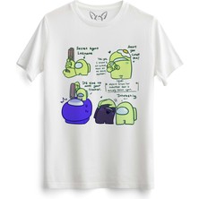 Alfa Tshirt Among Us Dijital Baskılı Çocuk Beyaz Tshirt