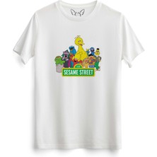 Alfa Tshirt Susam Sokağı Çocuk Beyaz Tshirt