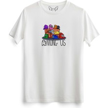 Alfa Tshirt Among Us Çocuk Beyaz Tshirt