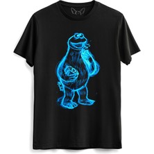 Alfa Tshirt Susam Sokağı Resimli Baskılı Çocuk Siyah Tshirt