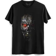 Alfa Tshirt Terminatör Resimli Dijital Baskılı Çocuk Siyah Tshirt