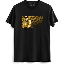 Alfa Tshirt Eminem Resimli Baskılı Çocuk Siyah Tshirt