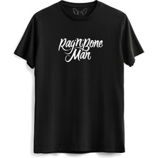 Alfa Tshirt Rag'n'bone Baskılı Çocuk Siyah Tshirt