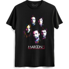 Alfa Tshirt Maroon 5 Çocuk Siyah Tshirt