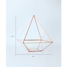 Vitrayverteks Dekoratif Teraryum Geometrik Cam Fanus