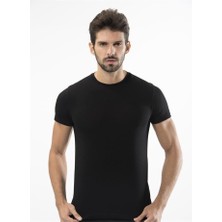 Türen 164 Likrali Erkek T-Shirt-Siyah