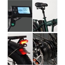 Rks Skyjet Nitro Elektrikli Şarjlı Lityum Bataryalı Akülü Katlanabilir Bisiklet Yeşil