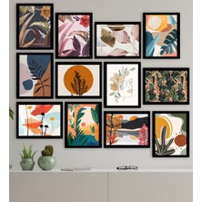 Bk Gift 12 Parça Çerçeve Görünümlü Ahşap Tablo Seti (65X80CM)-3